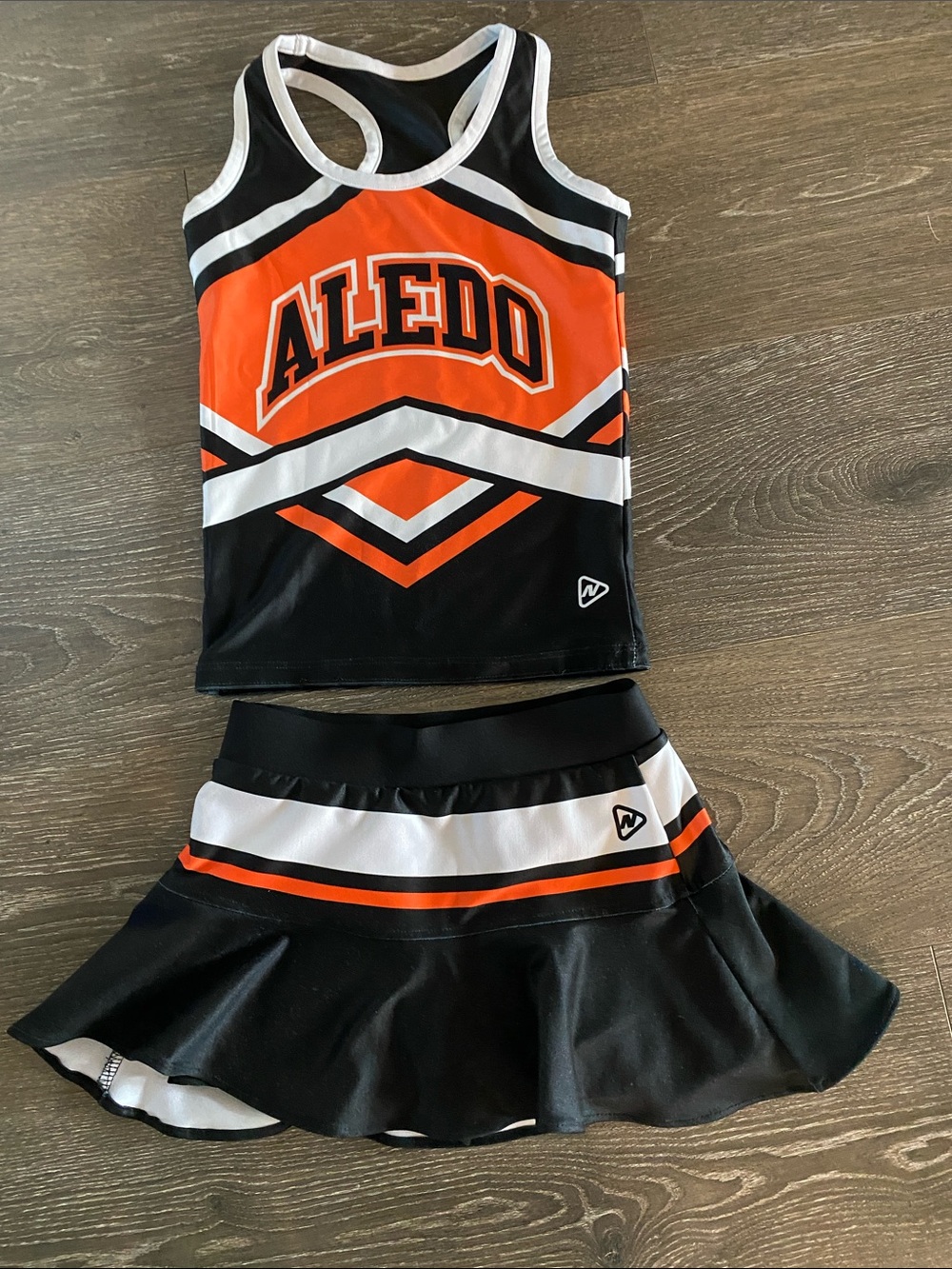 Aledo Bearcats Orange & Black Cheer Uniform Set